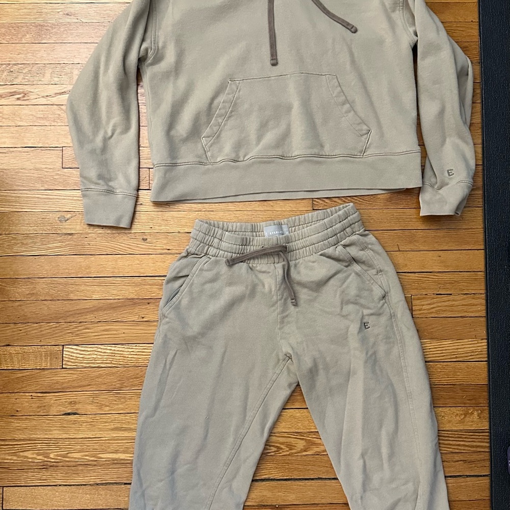 Everlane hoodie and joggers set